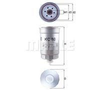 Filtre à carburant Mahle Filter KC98