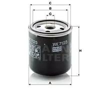 Filtre à carburant Filtre vissé WK 712/3 MANN-FILTER