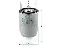 Filtre à carburant Filtre vissé WK 821 MANN-FILTER pour CITROËN FIAT PEUGEOT
