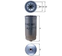 Filtre à carburant Mahle KC161 Renault Master Pro Mascott (5001860111)