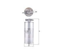 Filtre À Carburant Mahle KL 659 pour Audi VW Kayser Audi (faw) Cupra