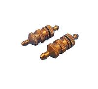 Filtre À Carburant Métallique pour Modèles RC Échelle 1:10 36mm X 11mm pour Tuyauterie De Ligne De Carburant(Gold)