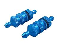 Filtre À Carburant Métallique pour Modèles RC Échelle 1:10 36mm X 11mm pour Tuyauterie De Ligne De Carburant(Blue)