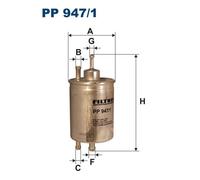 Filtre à Carburant pour Chrysler Mercedes-Benz Puch CLC Ec