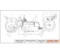 Filtre à carburant sans raccord pour capteur d'eau DP1110.13.0058 Drve+