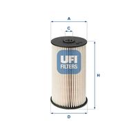 Filtre à carburant UFI 26.007.00