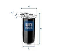 Filtre à carburant UFI 55.411.01