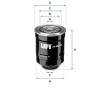 Filtre À Carburant UFI Compatible Pour Toyota Auris