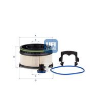 Filtre à Carburant UFI, Insert de Filtre pour Mercedes-Benz E-Klasse T, Sprinter