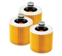 Filtre à Cartouche, 3x Filtre Aspirateur Pour Karcher, Aspirateur Pour Kärcher WD3 Premium, WD2, Filtre WD3, MV3, MV2 SE4001 SE4002, Filtre De Rechange Pour Aspirateur Kärcher 6.414-552.0/64145520