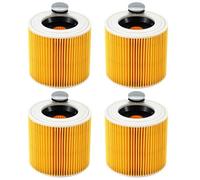 Filtre à Cartouche, 4x Filtre Aspirateur Pour Karcher,Aspirateur Pour Kärcher WD3 Premium, WD2, Filtre WD3, MV3, MV2 SE4001 SE4002, filtre De Rechange Pour aspirateur Pour Kärcher 6.414-552.0/64145520