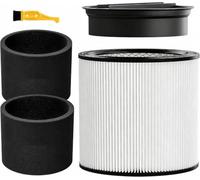 Filtre à cartouche de rechange avec couvercle, compatible avec Shop-Vac 90304, 90350, 90333 et 90585, filtre en mousse, compatible avec la plupart des aspirateurs humides/secs, 18 litres et plus