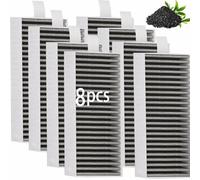 Filtre à Charbon Actif Clean Air Ensemble de Filtres Compatible avec Bosch HEZ9VRCR0 / Siemens HZ9VRCR0 / Neff Z821VR0 / Gaggenau CA282111 / Constructa CZ9VRCR0 (195x75x35 mm) (8 pcs)