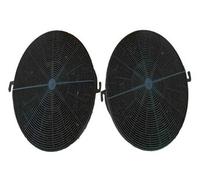 Filtre à charbon actif - - D185/2 - Set de 2 pièces - Pour hottes d'aspiration - Recirculation d'air
