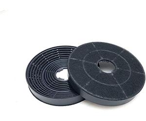 Filtre à charbon actif de rechange - rond - pour Amica KF 17146, KH 17190 E, IH 17200 E, KH 17180 E, KH 17181 E et FH 17161 E - noir
