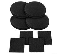 Filtre à charbon actif en coton pour seaux à compost de cuisine, contient 4 filtres carrés et 4 filtres ronds pour une réduction efficace des odeurs et une utilisation à long terme