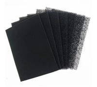 Filtre à charbon actif en nid d'abeille en coton, éponge en maille de Fiber C noire Non lavable for le traitement de l'eau des aquariums, 1 pièce(1mx1mx40mm)