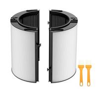 Filtre à charbon actif H13 Hepa 2025 amélioré à 360° compatible avec Dyson TP07 TP10 TP06 HP06 TP04 HP04 PH02 PH01 PH03 PH04 HP09 TP09 HP07 HP10 Filtres de rechange 2 en 1