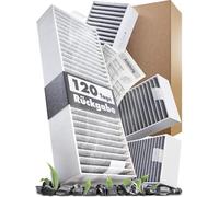 Filtre à charbon actif Kf3tec compatible avec Siemens HZ9VRCR0 / Bosch HEZ9VRUD0 / Bosch Siemens 17004796 / Neff 17004806, Z821VR0 / Gaggenau CA282111 (4 filtres)