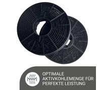 Filtre à Charbon Actif pour Circulant Hotte de Cuisinière respekta Miz 2700