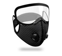 Filtre à charbon actif pour le visage - Couvre-bouche anti-poussière réutilisable et lavable