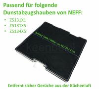 Filtre à charbon actif premium rectangulaire pour NEFF LZ52250 de qualité d'o...