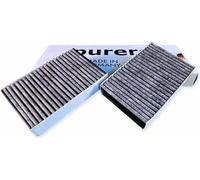 Filtre à charbon actif PURERO pour Miele DKF 31-P Active Air Clean Filter table de cuisson (2 pièces)