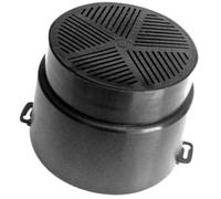 Wpro Filtre de hotte universel UNF001 484000008520 Remplacement K7 charbon actif 125/153 mm