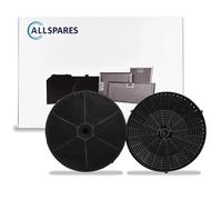 Filtre à charbon AllSpares (2pcs) pour hottes aspirantes (Type 57 - CFC038668 -