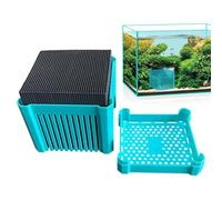 Filtre à charbon d'aquarium - Cube de purification d'eau - Cube de nettoyage pour aquarium - Bloc de charbon actif Smart Cube - Accessoire d'aquarium avec aide à filtrer sans germes pour eau douce et
