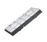 Filtre à charbon pour hotte WPRO - Type 190 rectangulaire - indicateur de saturation - auto-extinguible