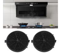 Filtre à Charbon pour Hotte Aspirante Actif, 2 Pièces Filtres à Charbon Actif, Filtre à charbon actif de remplacement, Filtre hotte cuisine, Compatible avec Bomann DU 7600/7601/7607 Les Hottes
