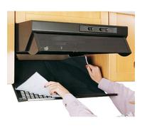 WENKO Filtre combiné avec Charbon Actif Contre Les odeurs de Graisse Noir