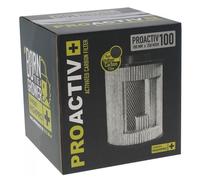 GARDEN HIGHPRO Filtre à charbon actif PROACTIV 100 mm 250 m3/h | Charbon actif de noix de coco | Élimine les odeurs organiques