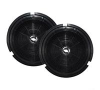 Filtre à charbon rond pour hotte de cuisine, filtre purificateur d'air de 190 mm, pour système de ventilation de hotte, avec diamètre intérieur de 180 mm, filtre à charbon (lot de 2)