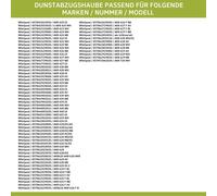 Filtre à charbon type 190 WHIRLPOOL 484000008578 485 x 270 mm Wpro pour hotte aspirante