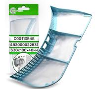 Filtre à Charpie et Peluches pour Sèche Linge 330x180x40 mm avec Code Origine C00113848 482000022831 pour Indesit pour Ariston pour Whirlpool pour Bauknecht - Garantie de 5 Ans - ONIX TECH
