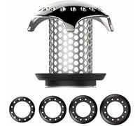 Filtre à Cheveux d'égout Drain de Sol en Acier Inoxydable Anti-Blocage 1,35 Pouces ~ 1,75 Pouces