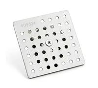 Filtre à Cheveux pour Douche, Grille de Siphon en Acier Inoxydable, crépine pour lavabo de Salle de Bain, Filtre à Cheveux pour Douche, Cuisine et lavabo, protège-Siphon, réutilisable(10.0 cm)