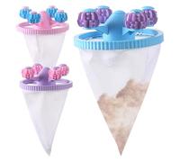 Filtre À Cheveux Pour Machine À Laver 3 Pièces Enlève Peluche Conique Pour | Outil Réutilisable Flottant Filtrant Les Poils Et Peluches Pour Maison Douche Chiens Et Chats