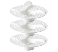 Filtre à cheveux pour puits de douche - Tamis de vidange de puits de sol 3 pièces pour puits d'égout | Grille de protection pour puits de douche | Utilisable dans la , la salle de bain, la