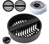 Filtre à Cheveux pour Vidage de Douche, 2 Pièces, Noir, Compatible avec Viega Tempoplex Modèles 6963, 6962, 6961, 6960