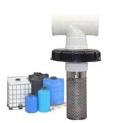 Filtre à crépine d'entrée de tuyau, filtre à eau pour baril de pluie,Bouchon de filtre pour écran d'entrée d'eau de pluie | Couvercle de filtre de tuyau de sortie de réservoir d'eau de gallon réutilis
