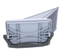 Filtre à culot HXFilter avec cadre pour échangeur de chaleur compatible avec Whirlpool 481010345281 dans sèche-linge