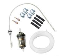 Filtre à diesel séparateur d'eau complet pour Webasto et pour chauffage auxiliaire Eberspächer, plastique robuste, installation facile, kit de 13 pièces, gris/blanc (C)