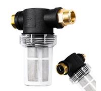 Filtre à eau 1,9 cm pour nettoyeur haute pression, pour modèles Karcher, écran en maille amovible pour la protection de la pompe, pour l'extérieur pour équipement électrique