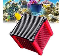 Filtre à eau 2.0, filtres de réservoir, cube purificateur d'eau super puissant, filtration et contrôle des odeurs - Cube de charbon en nid d'abeille, cubes purificateurs d'eau pour aquarium (rouge)