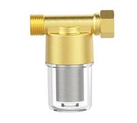 Filtre à eau à sédiments en laiton avec cartouche en maille d'acier inoxydable pour machine à laver, chauffage, jardin, camping-car, supporte un débit élevé jusqu'à 15 GPM, résistant et anti-explosion