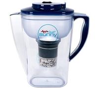 Filtre à Eau AcalaQuell Sunny | Bleu | Carafe filtrante avec Une Bonne poignée | Très Haute Performance de Filtration | Cartouche filtrante Multi-Couche | Délicieuse dégustation d’Une Eau Saine