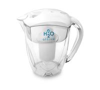 Filtre à eau actif H2O, eau hydratée, alcaline, ionisée, nettoyée naturellement, haute valeur de pH, 1 filtre longue durée, système de filtration multi-étapes, Tritan, sans BPA, capacité 3,5